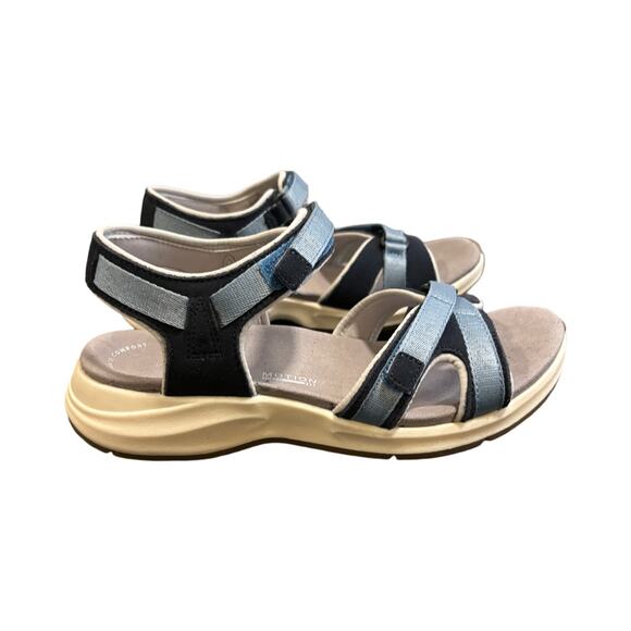 Clarks Women’s Solan Drift Sandals Navy size 6 - Picture 4 of 7